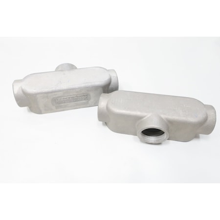 Crouse-Hinds CONDULET MARK 9 ALUMINUM T 2IN CONDUIT OUTLET BODIES AND Box, 2PK T69